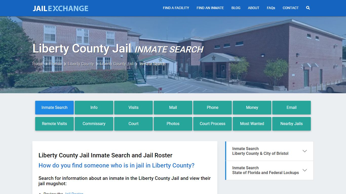 Inmate Search: Roster & Mugshots - Liberty County Jail, FL